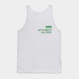 Helvetica Typeface Modern Font Design Tank Top